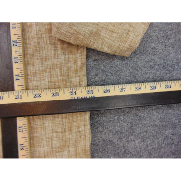 Territory Ahead Shirt Mens XL Brown White Chambray Short Sleeve Linen - Picture 7 of 8